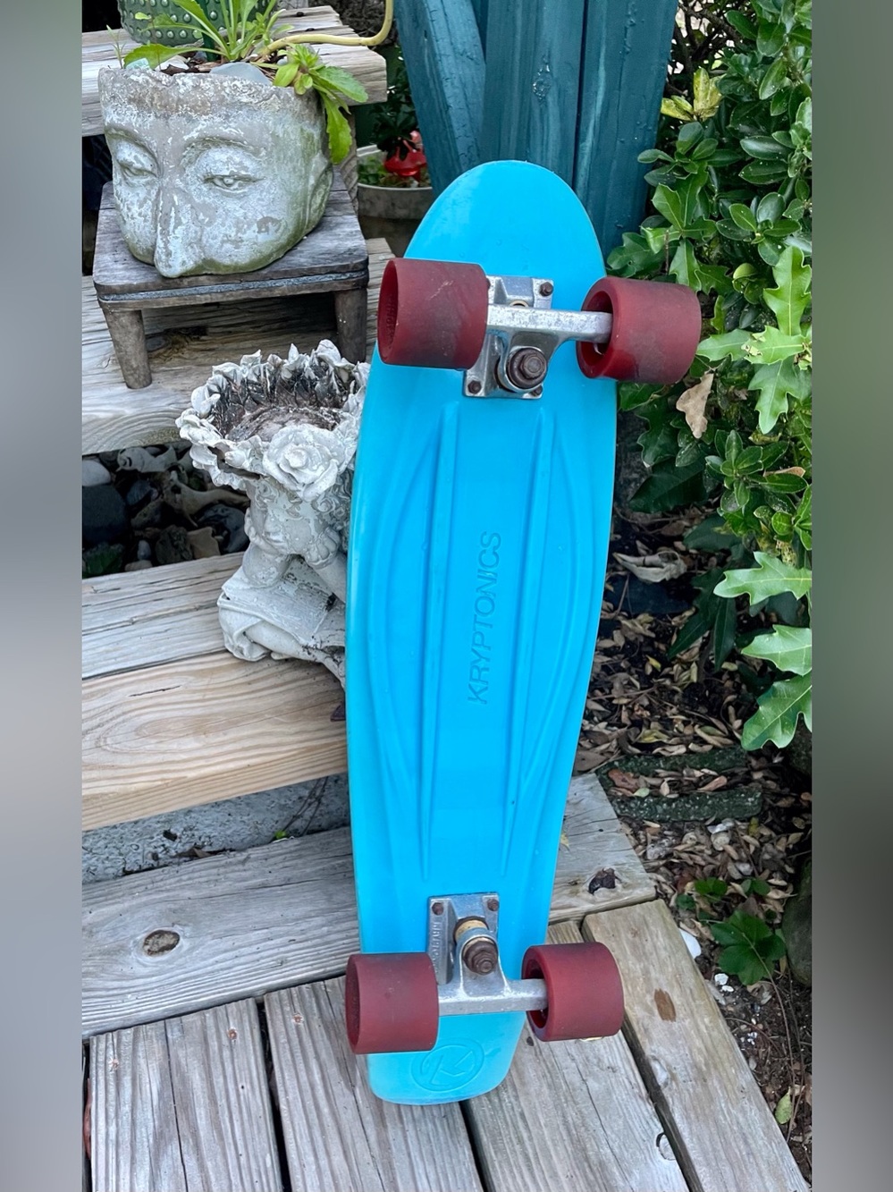 KRYPTONICS Blue Torpedo 27” Penny Skateboard Red Wheels Original Parts Kick Flip